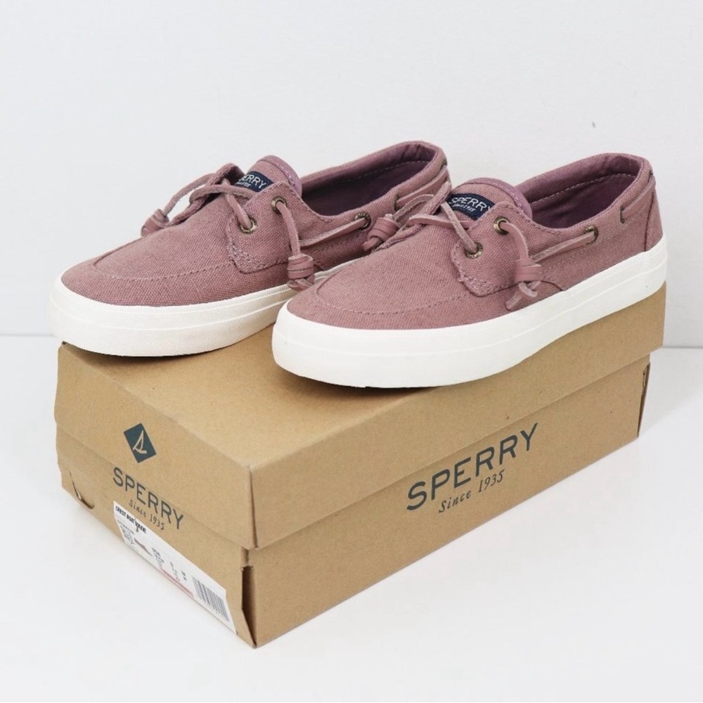 Sperry Mauve Boat Shoes Women Size 5